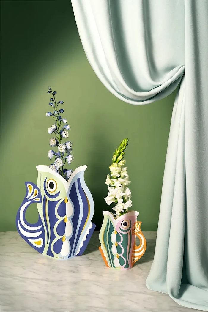 Декоративна ваза Octaevo Fish Blue