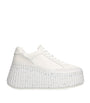Leather Nama Runner Platform Sneakers WHITE