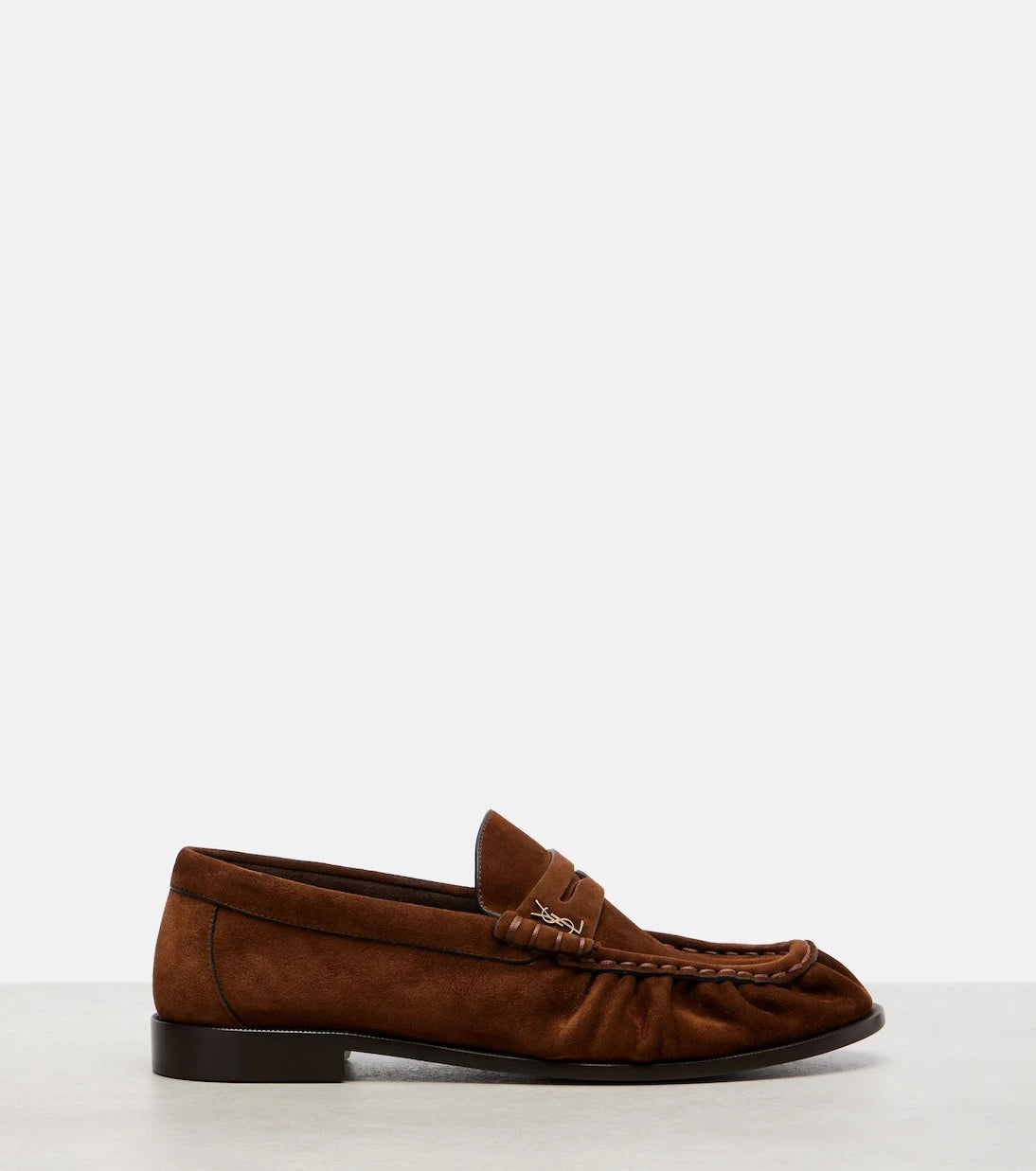 Saint Laurent - Le Loafer suede penny loafers