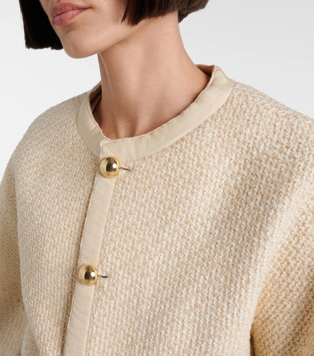 Frame - Trim cropped jacket