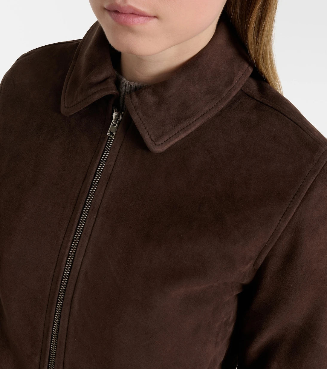 Yves Salomon - Suede bomber jacket