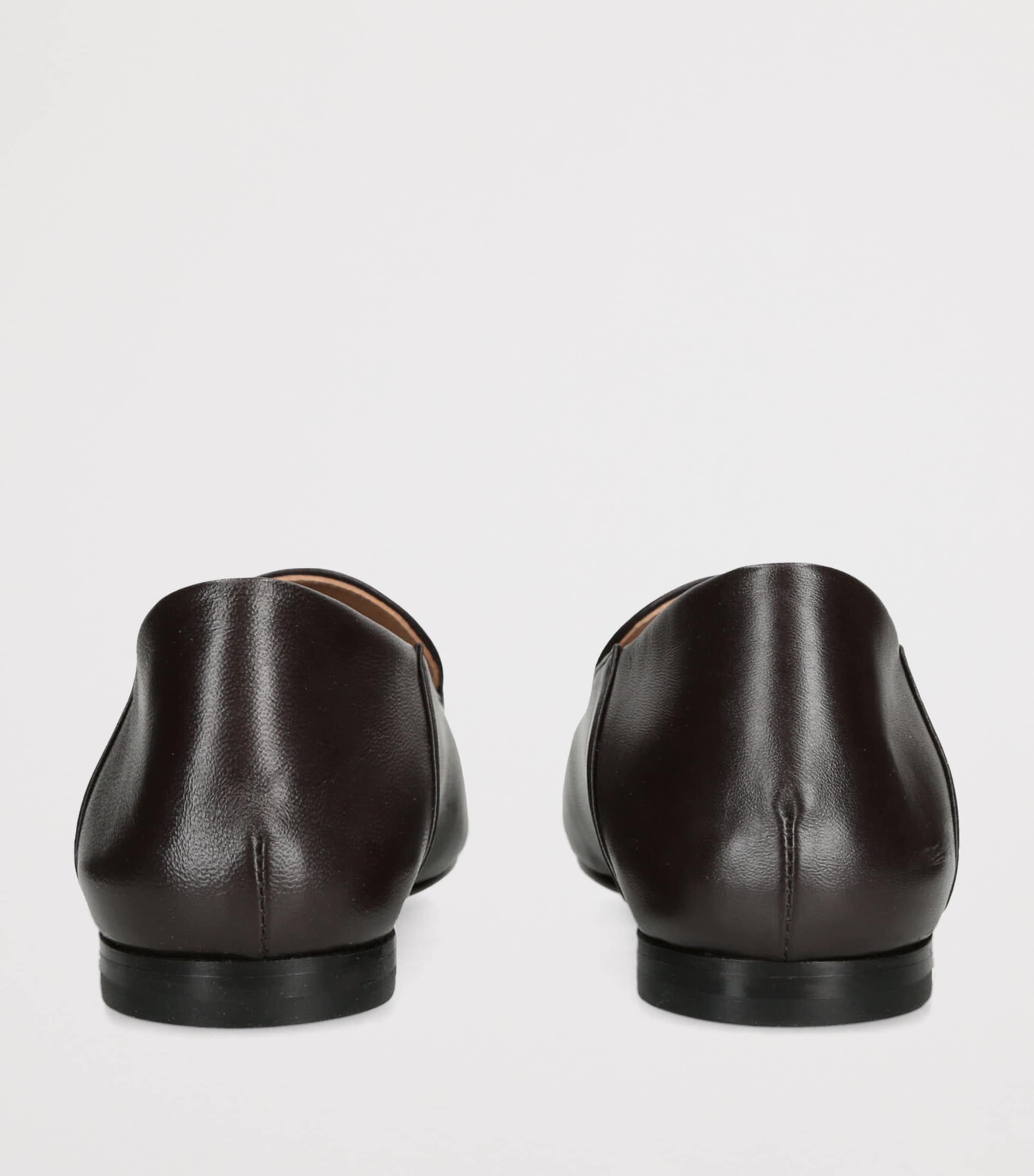 Dear Frances Brown Leather Gio Loafers