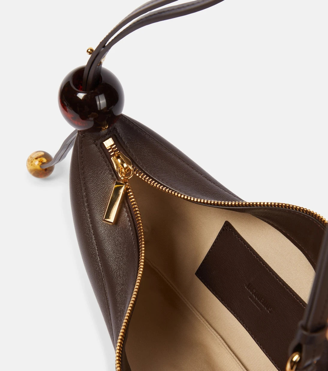 Jacquemus - Bisou Perle Large leather shoulder bag