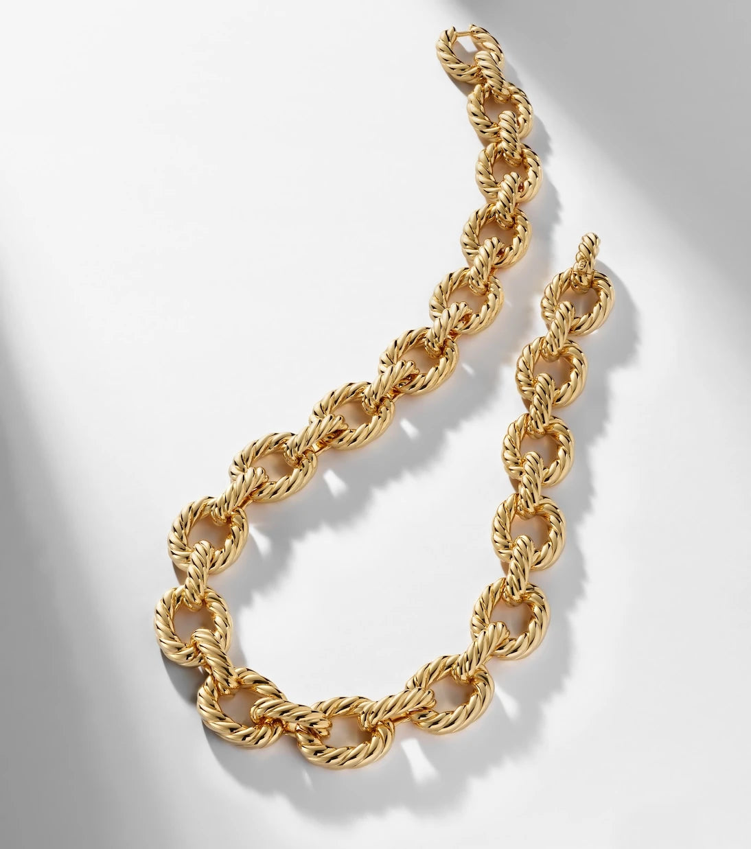 David Yurman - Sculpted Cable 18kt gold chain necklace
