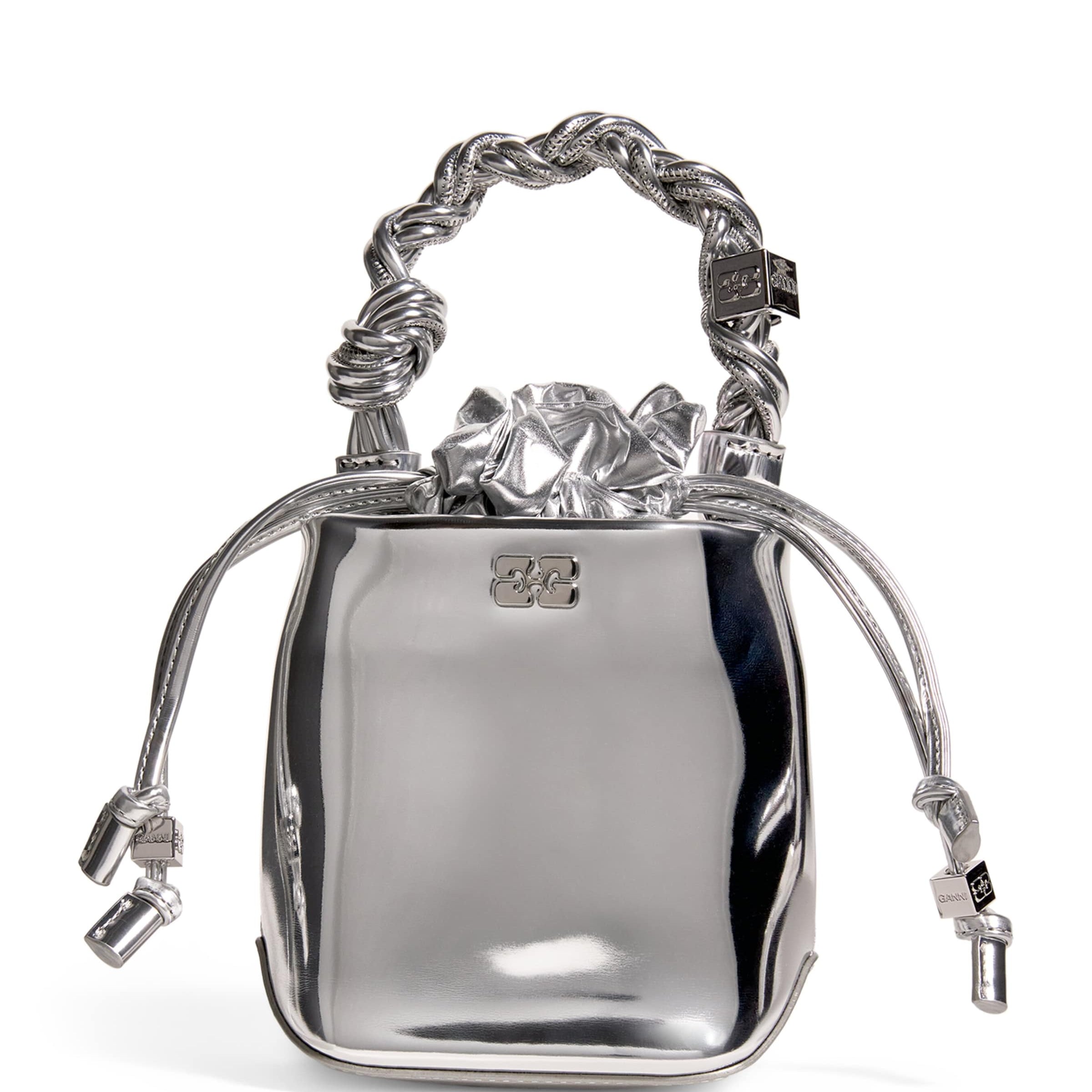 Silver Mini Bou Bucket Bag