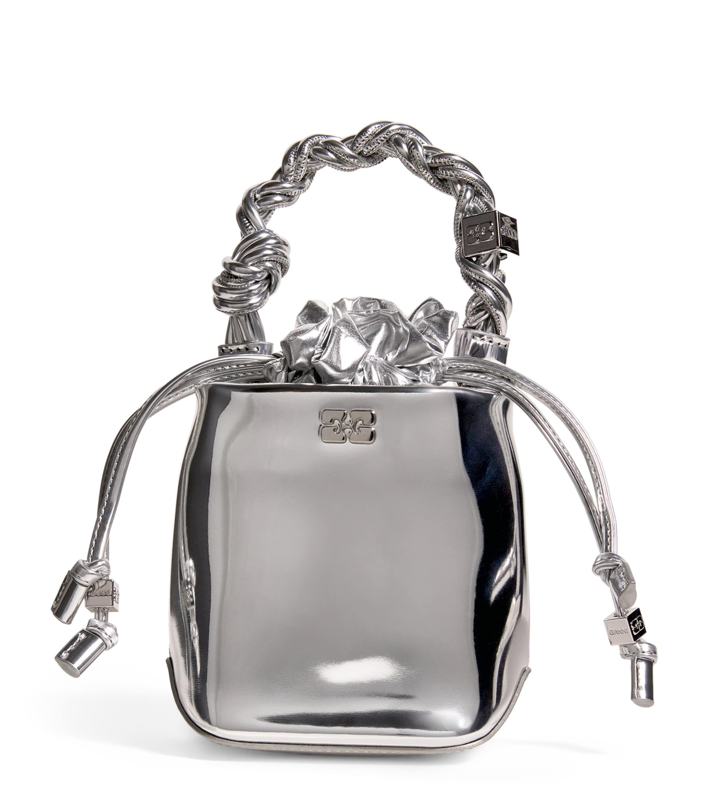 Silver Mini Bou Bucket Bag