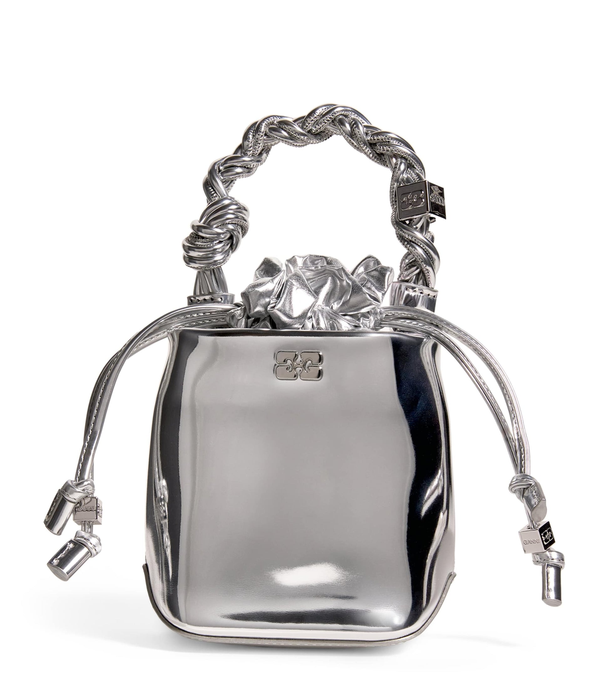 Silver Mini Bou Bucket Bag