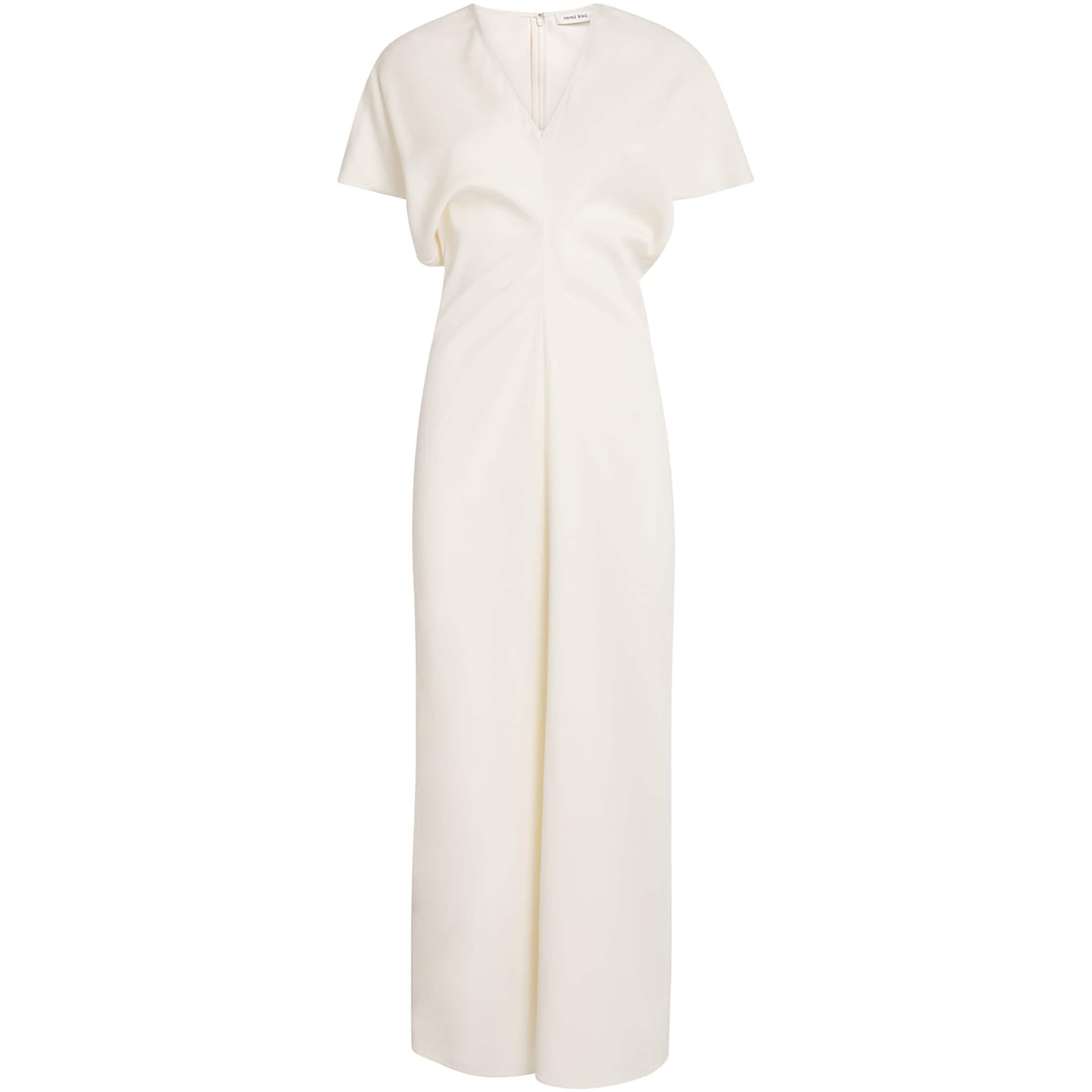 Ivory Satin Zadig Midi Dress