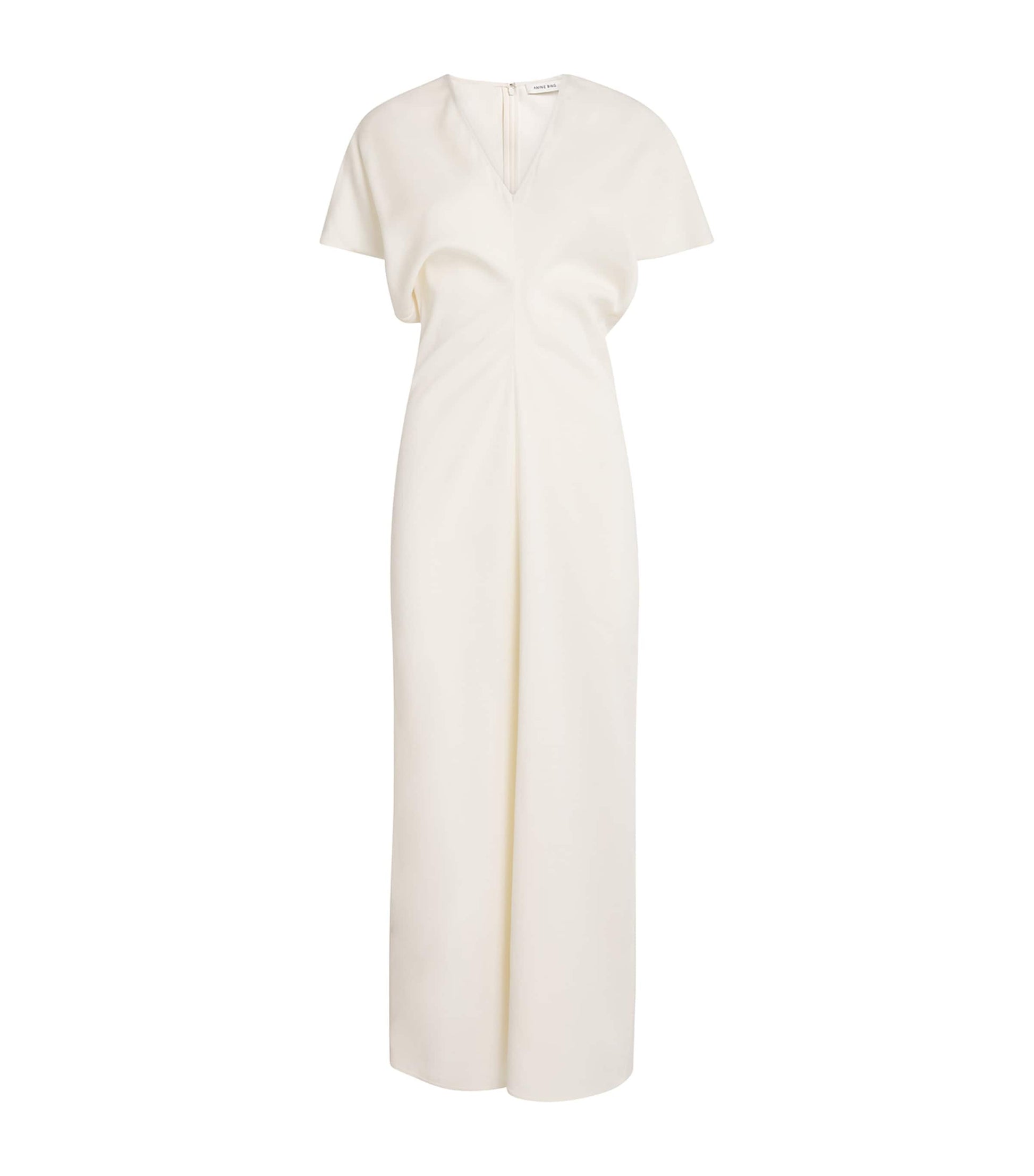 Ivory Satin Zadig Midi Dress