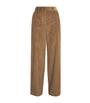 Weekend Max Mara Beige Corduroy Straight Trousers