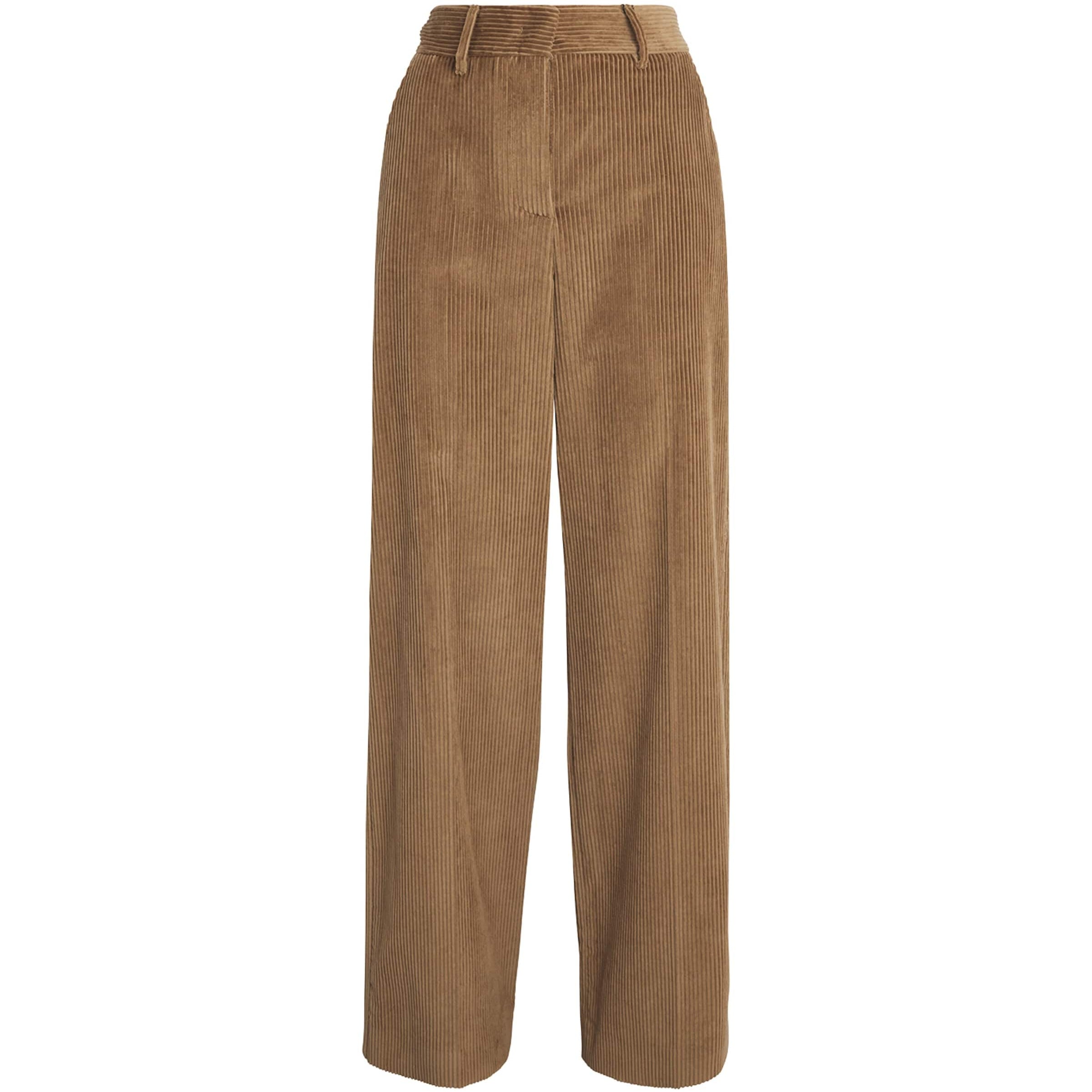 Weekend Max Mara Beige Corduroy Straight Trousers