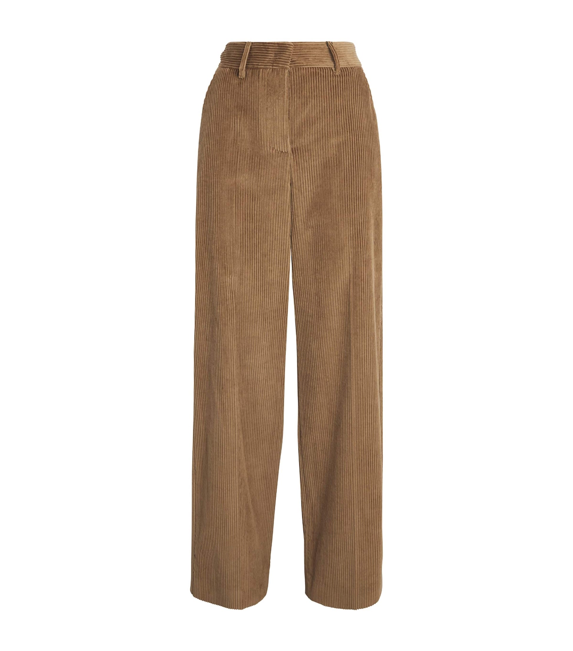 Weekend Max Mara Beige Corduroy Straight Trousers