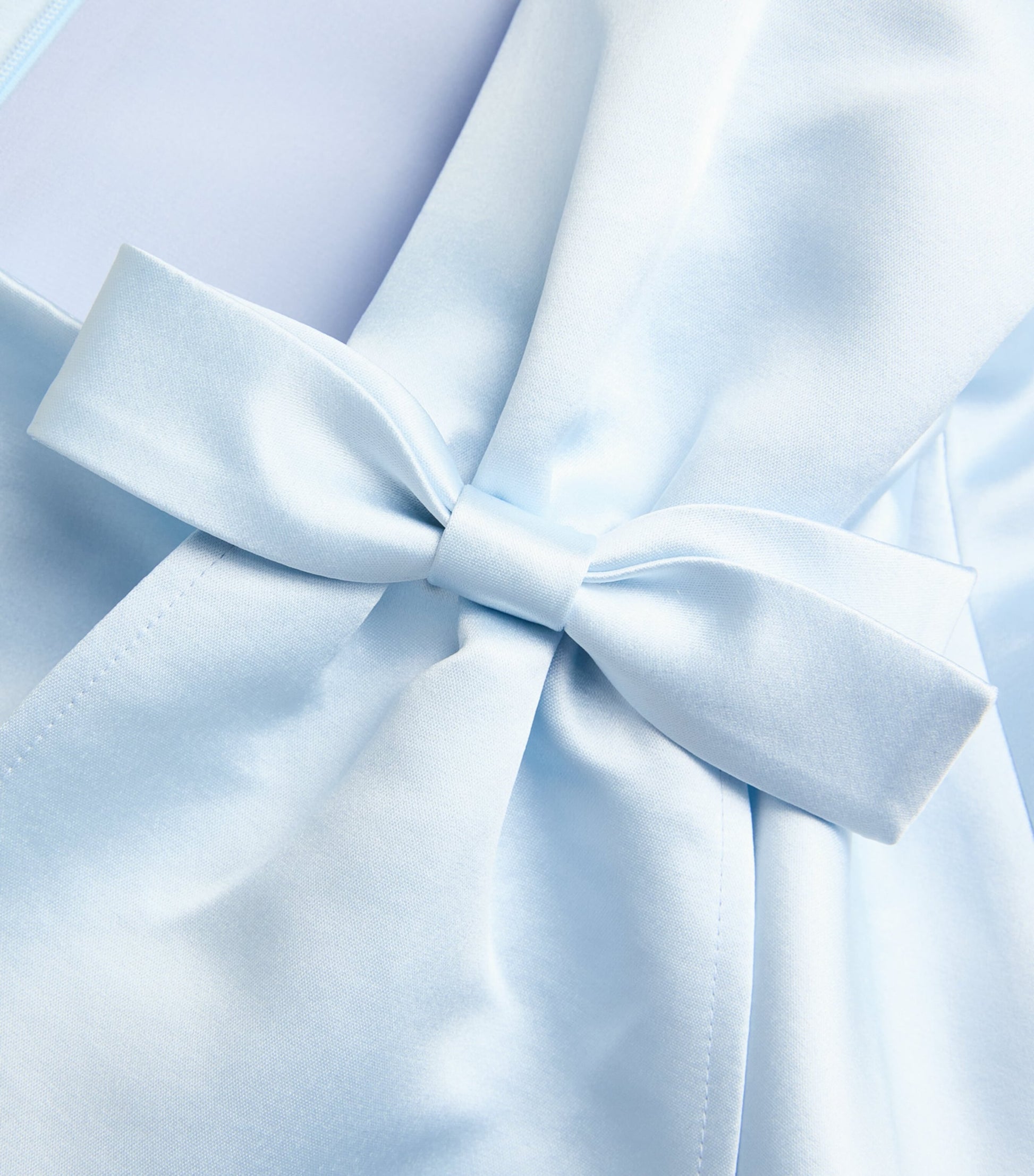 Huishan Zhang Blue Satin Embellished Amoret Gown