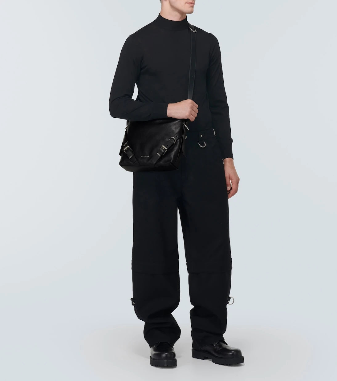 Givenchy - Voyou Medium leather crossbody bag