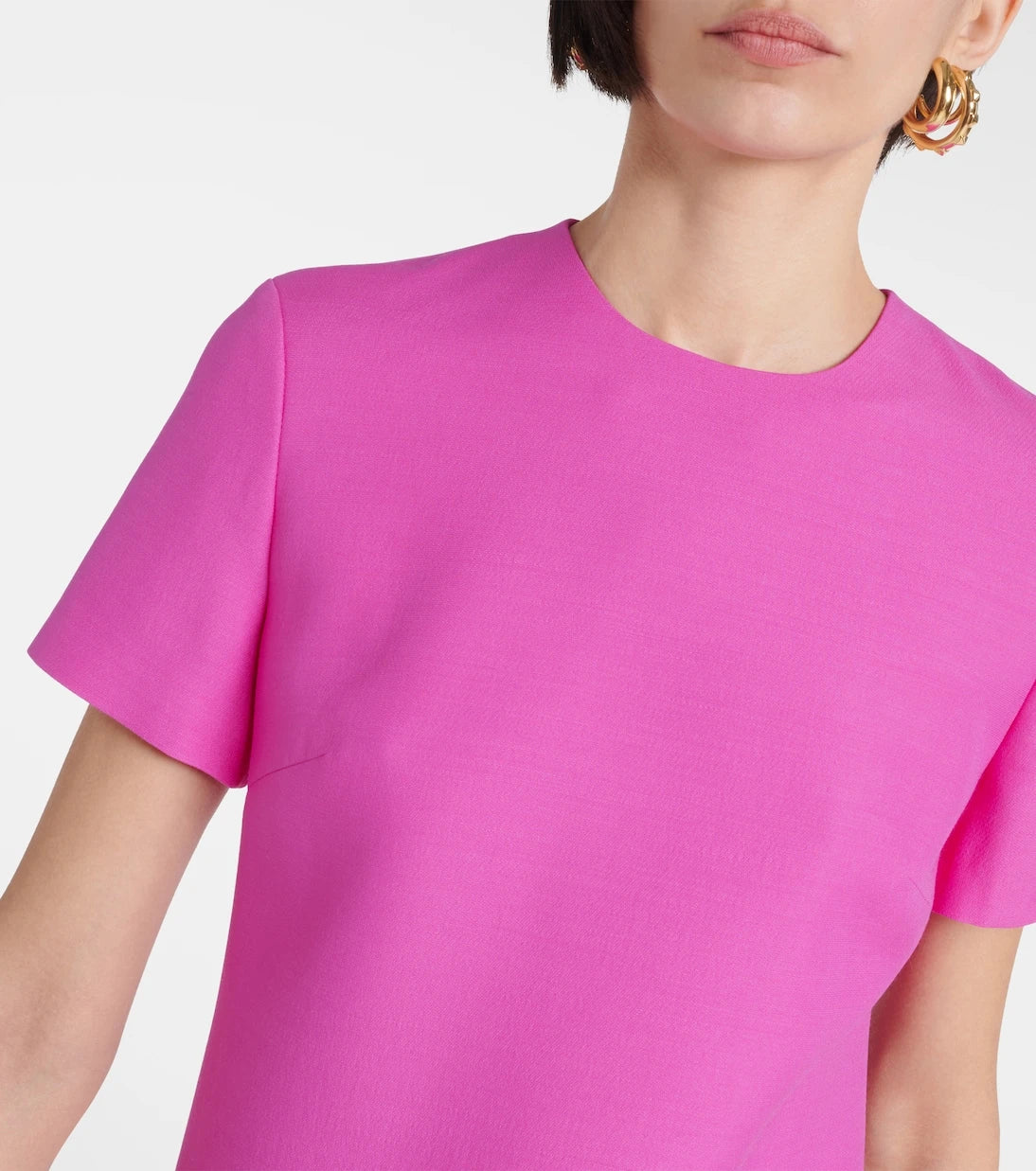 Valentino - VGold Crepe Couture minidress