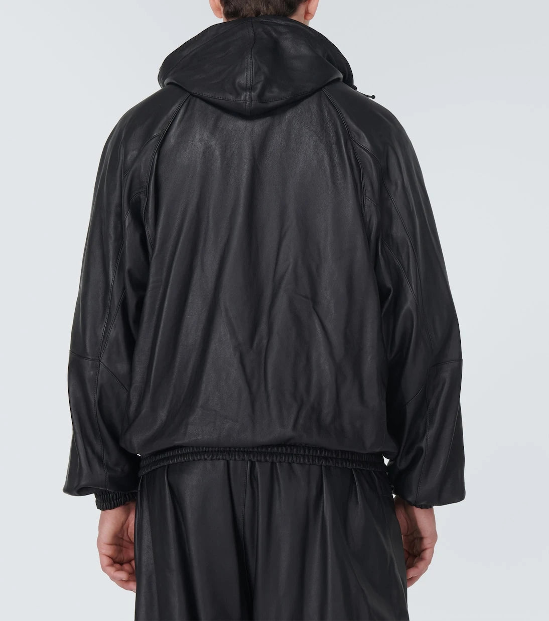 Balenciaga - 3B Sports Icon leather track jacket