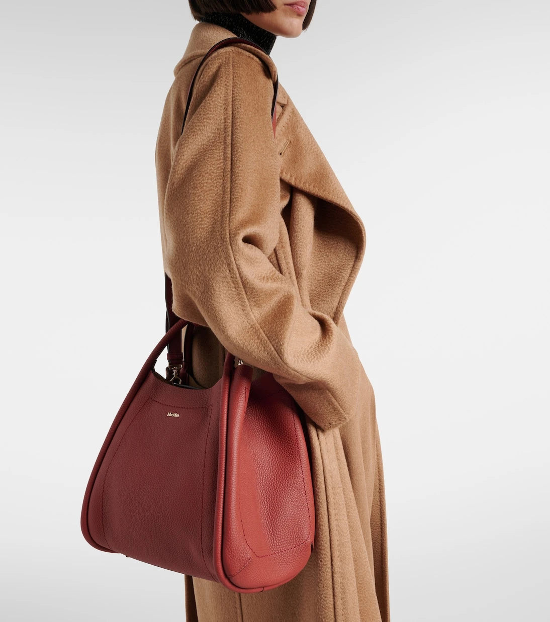 Max Mara - Marine Small leather tote bag