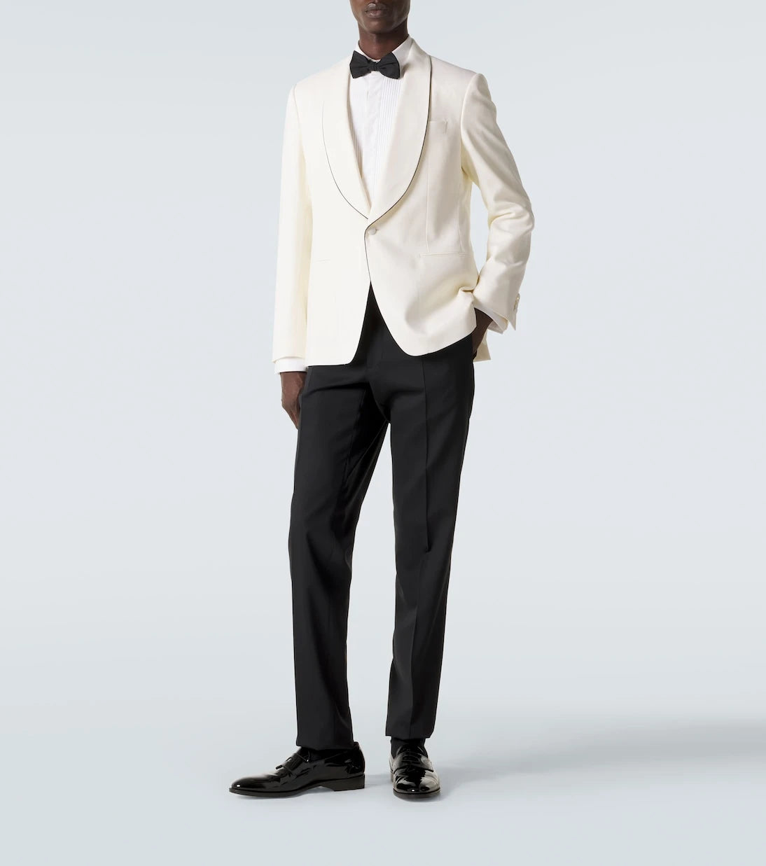 Lardini - Wool tuxedo pants