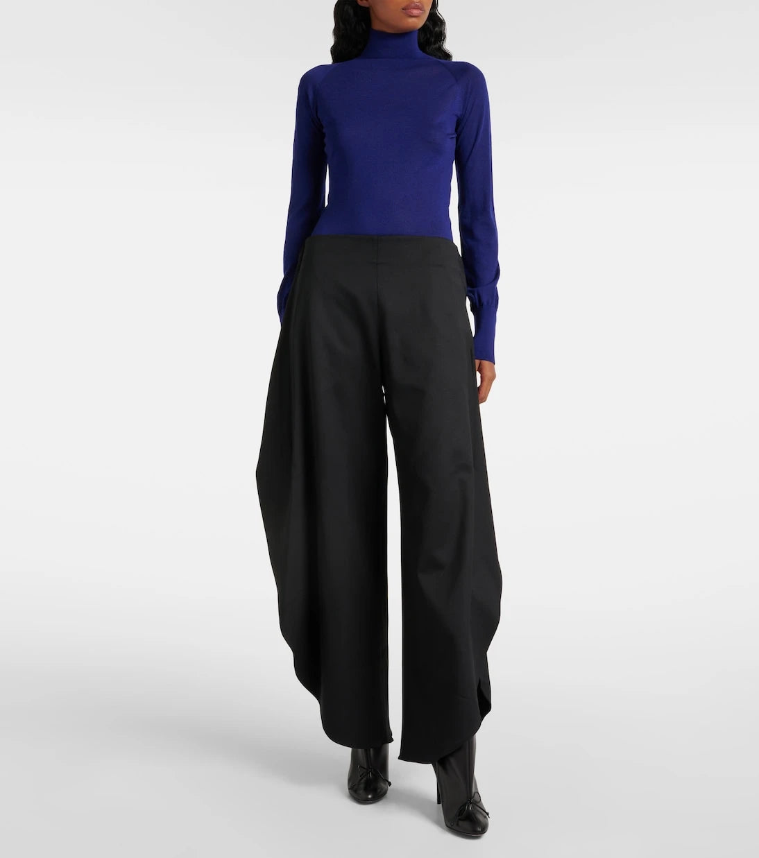 Alaïa - Wool grain de poudre balloon pants