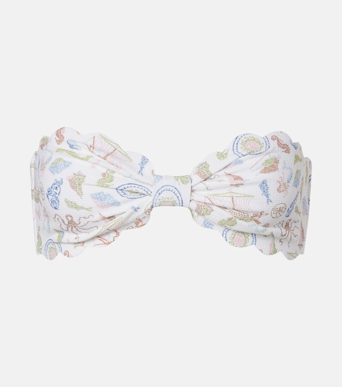 Marysia - Antibes scalloped bandeau bikini top