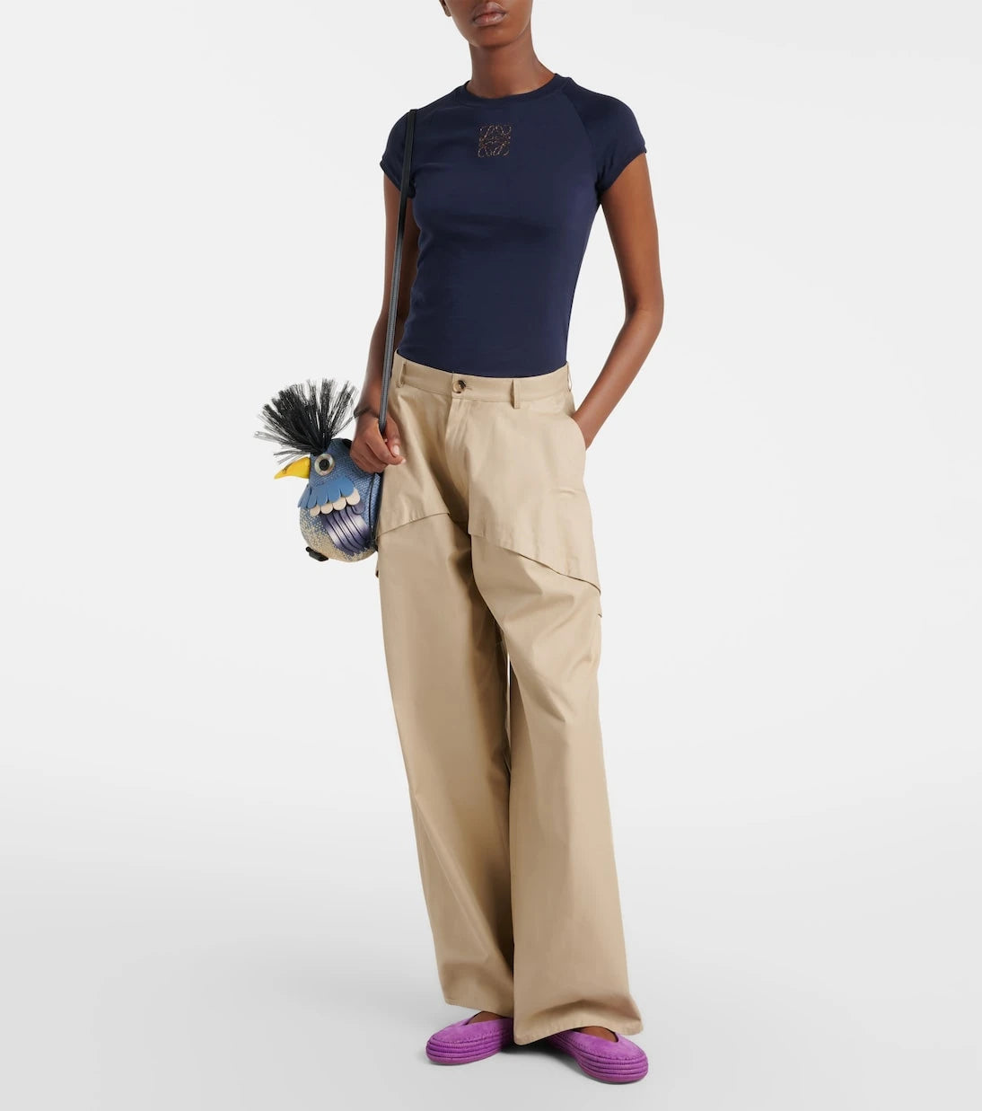 Loewe - Paula's Ibiza Rio suede Mary Jane flats