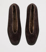 Le Monde Beryl Brown Suede Apres Ski Flats