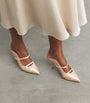 Satin Embellished Maureen Heeled Mules 70