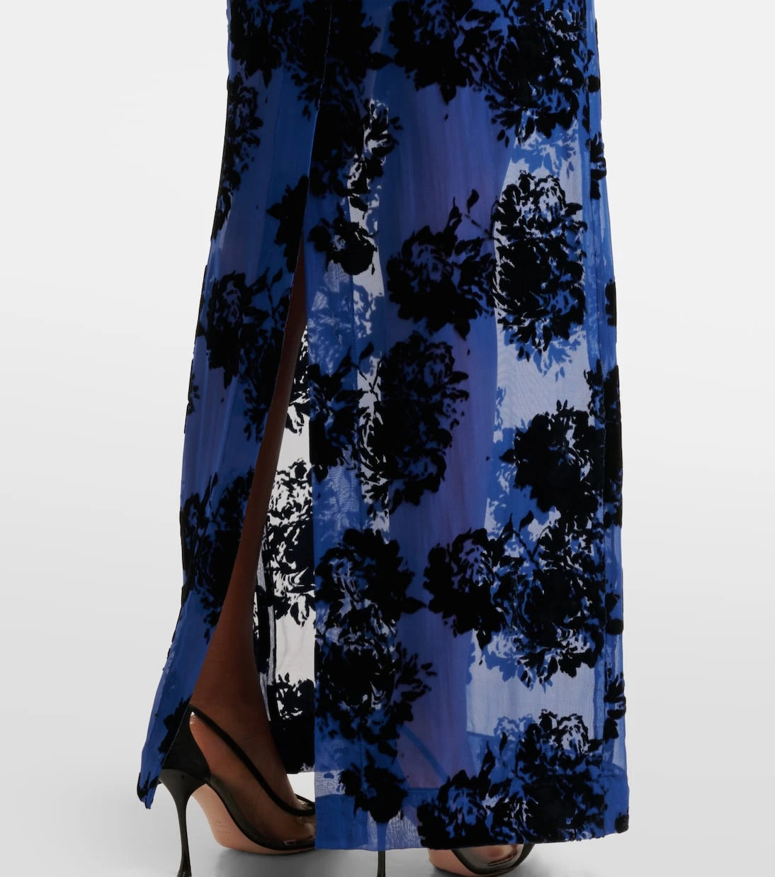 Nina Ricci - Devoré velvet maxi skirt
