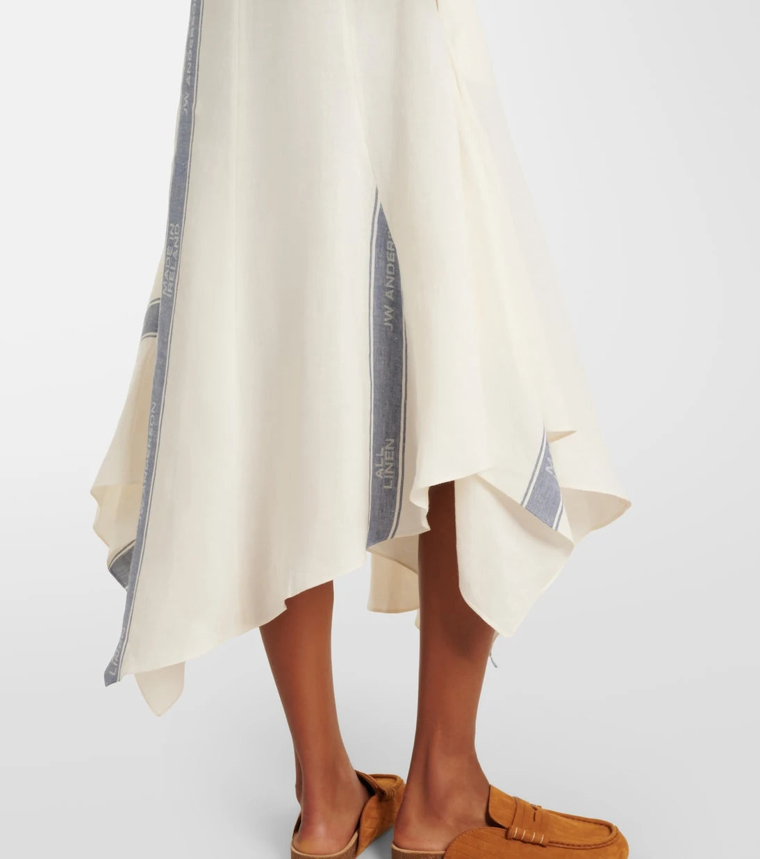 JW Anderson - Asymmetric linen maxi dress