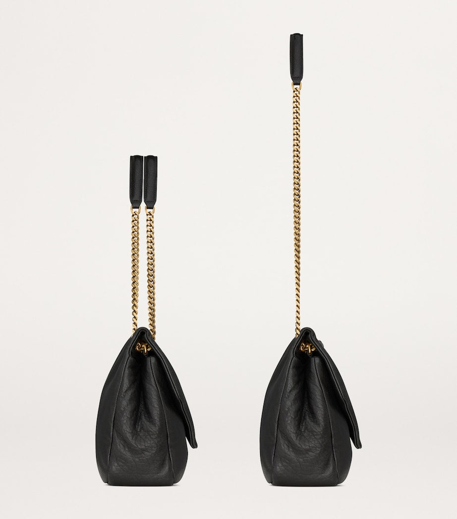 Saint Laurent Black Large Calypso Shoulder Bag