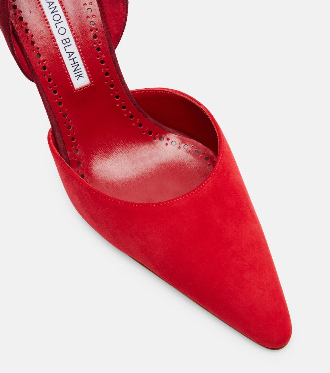 Manolo Blahnik - حذاء تايلربينو 90 بكعب عالٍ من الشمواه