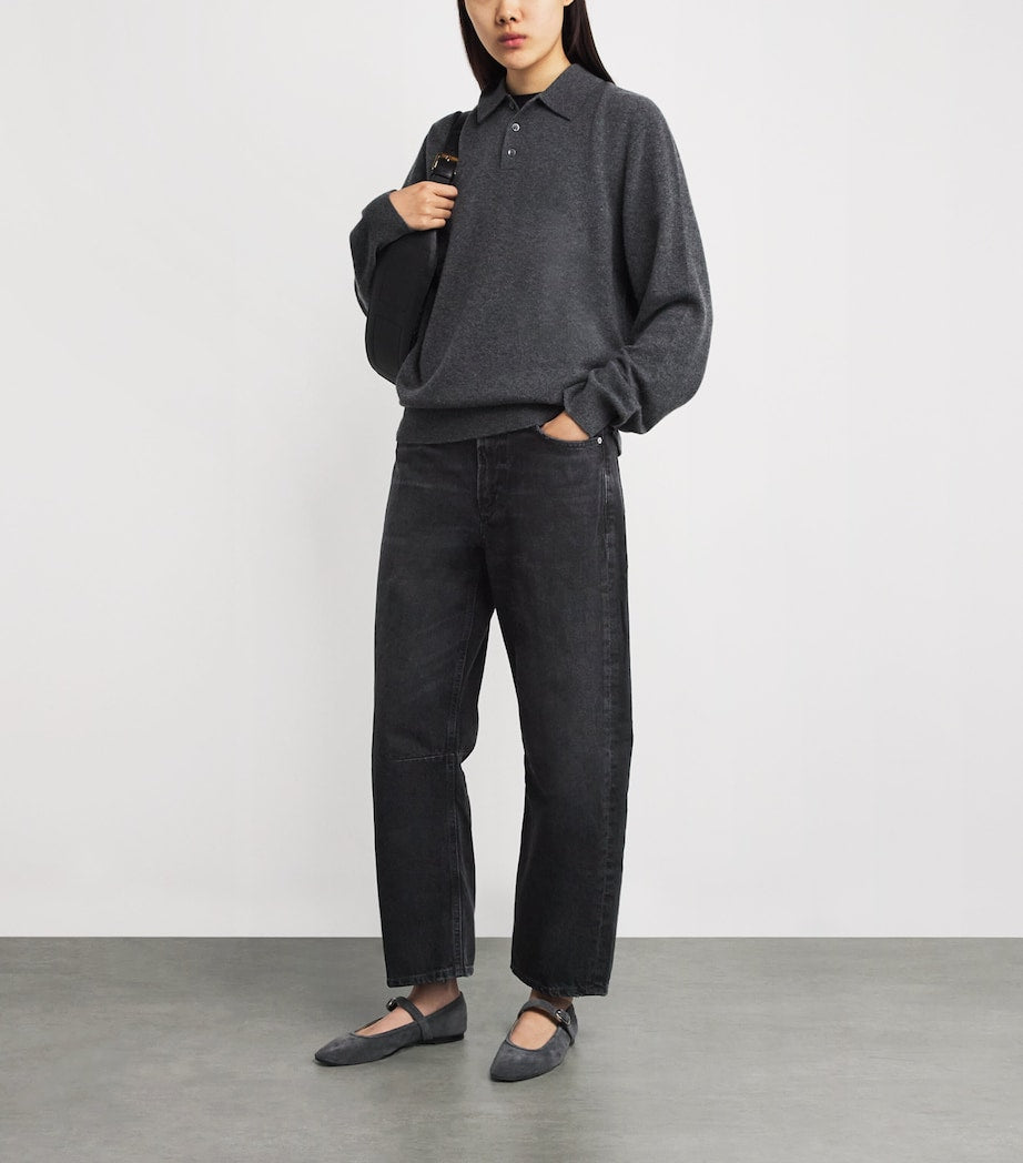 Citizens of Humanity Black Miro Mid-Rise Relaxed Jeans