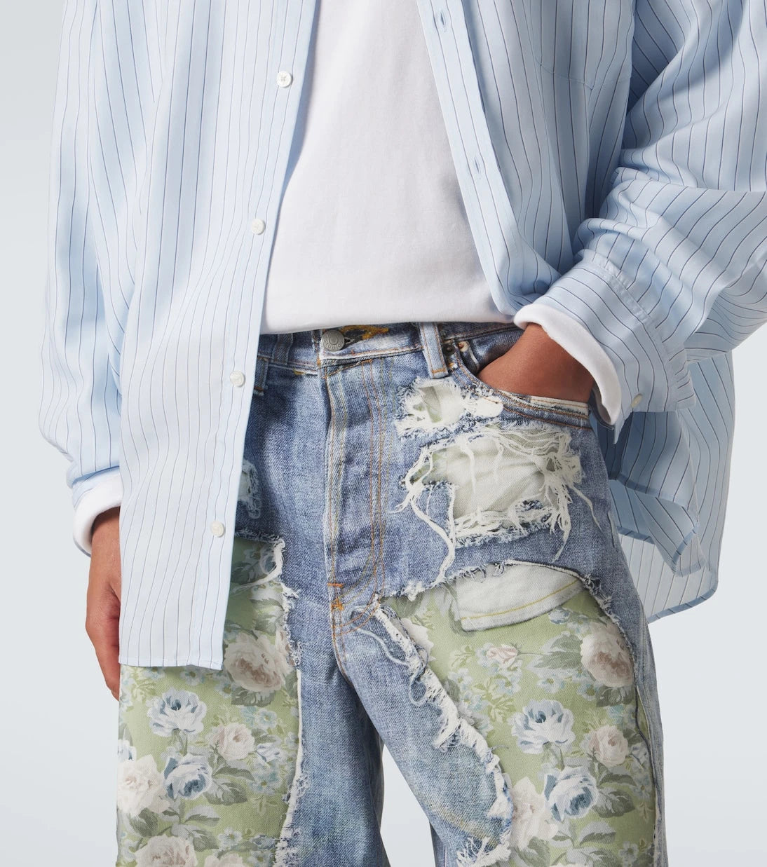 Acne Studios - 1981 trompe l’œil wide-leg jeans