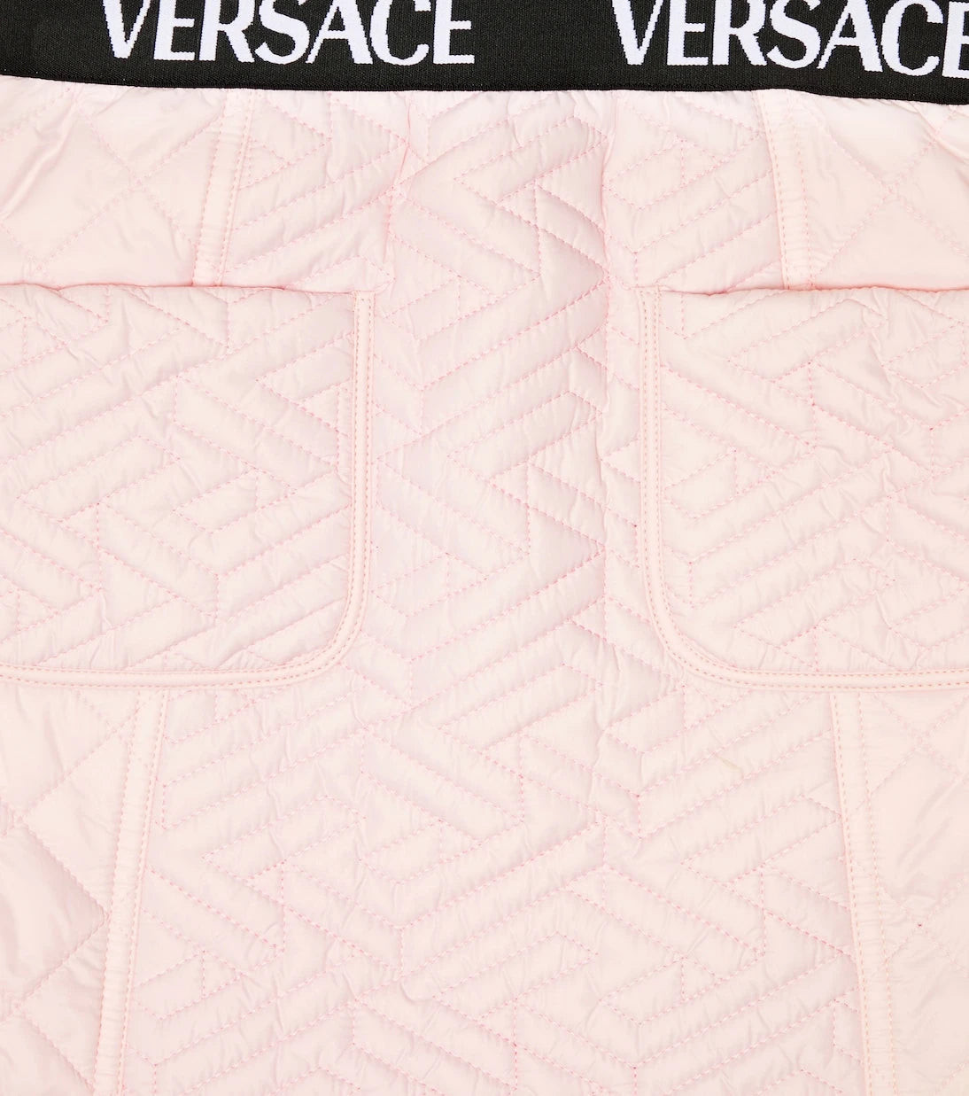 Versace Kids - La Greca quilted skirt