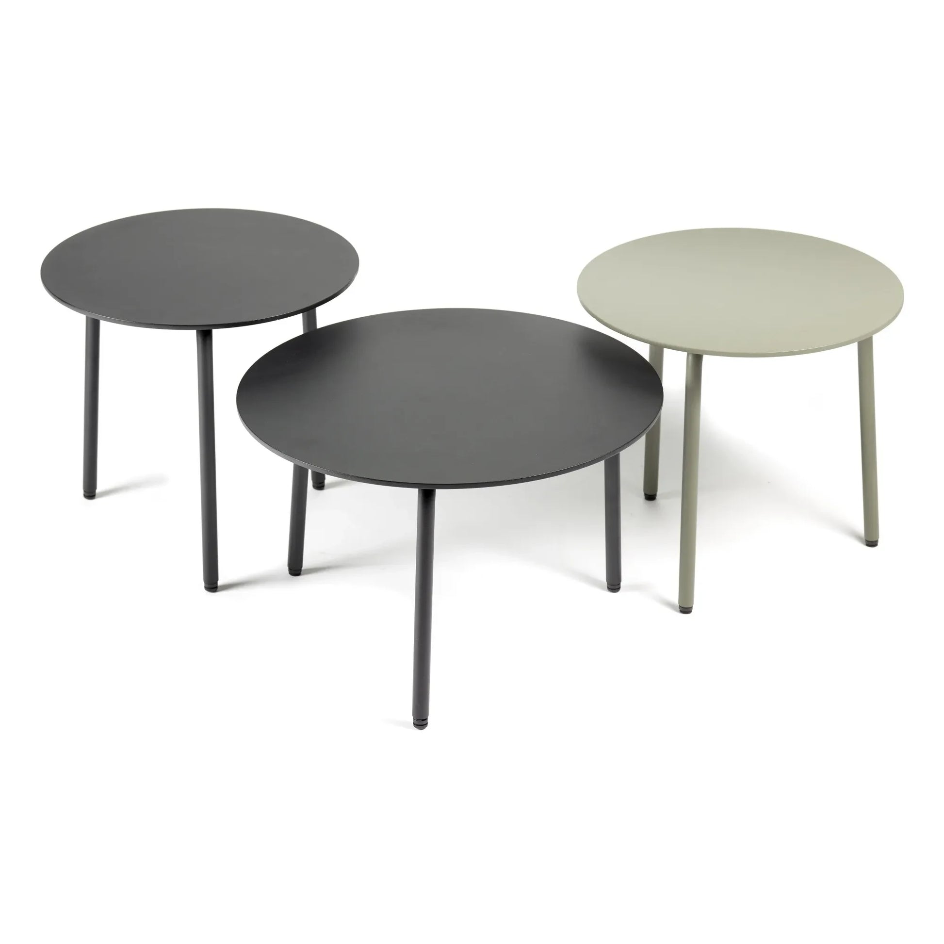 Serax - August Outdoor Round Side Table | Black