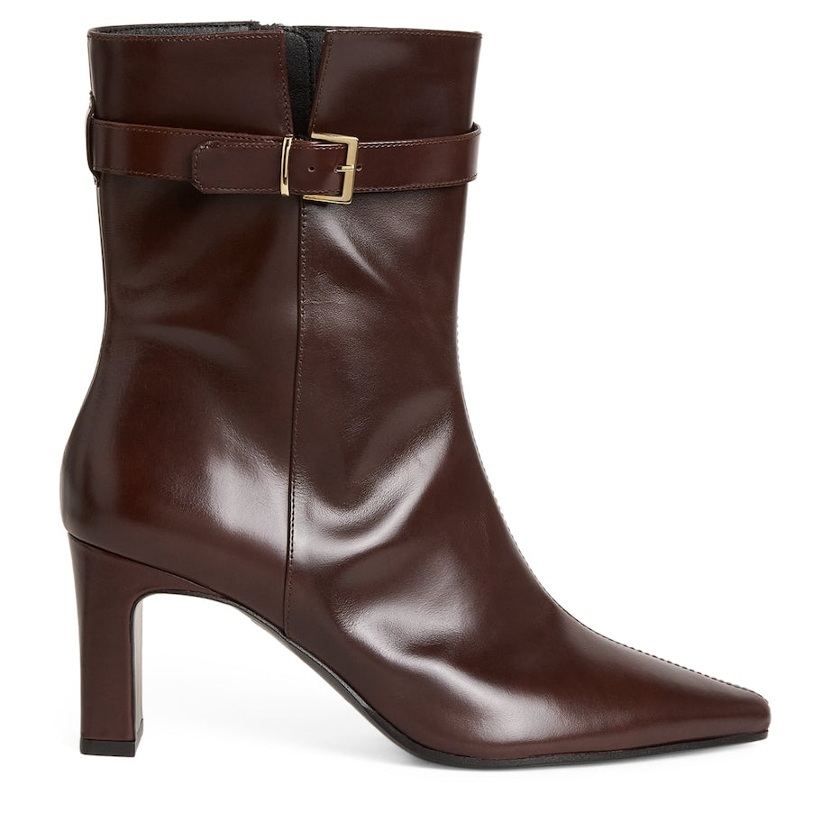 Claudie Pierlot Brown Leather Ankle Boots 70