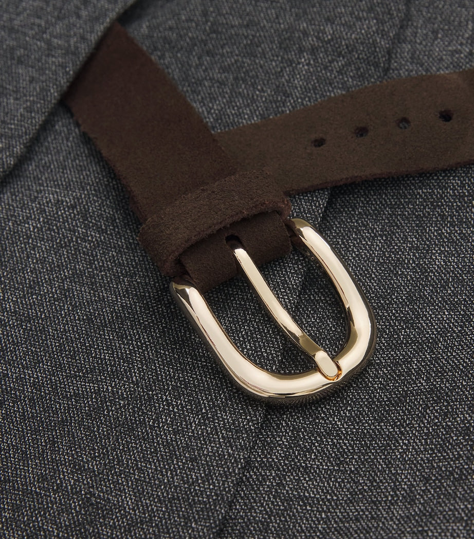 Sandro Paris Black Belted Pleated Shorts