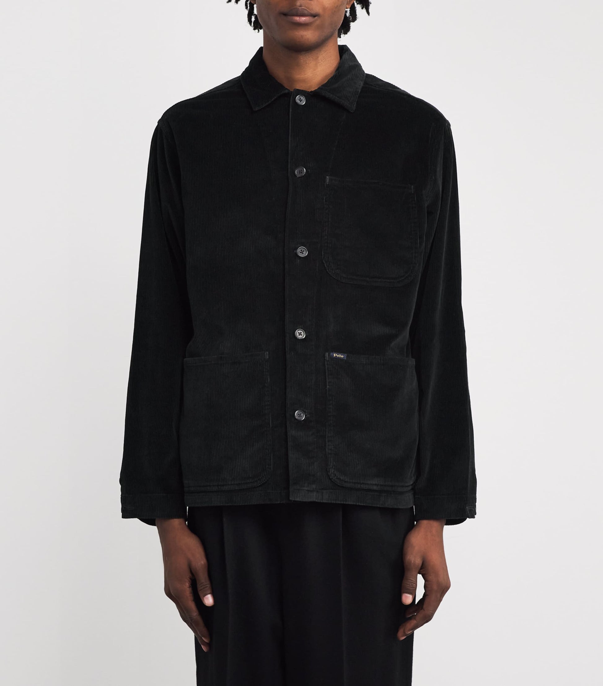 Polo Ralph Lauren Black Corduroy Utility Overshirt