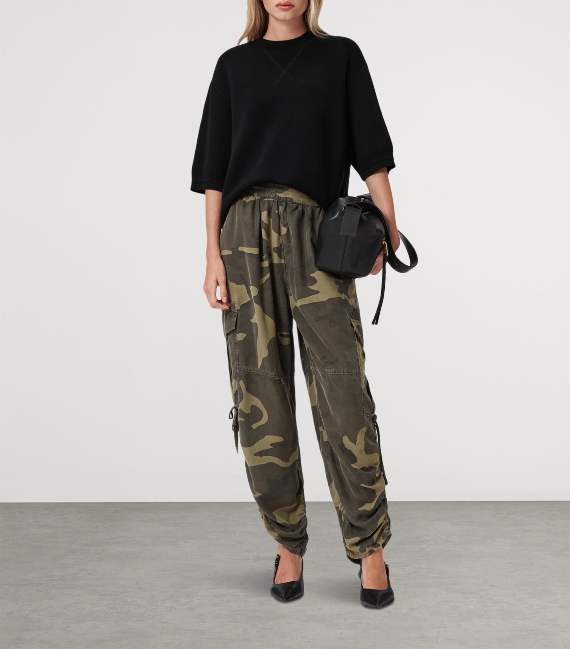 Camouflage Print Kaye Cargo Trousers