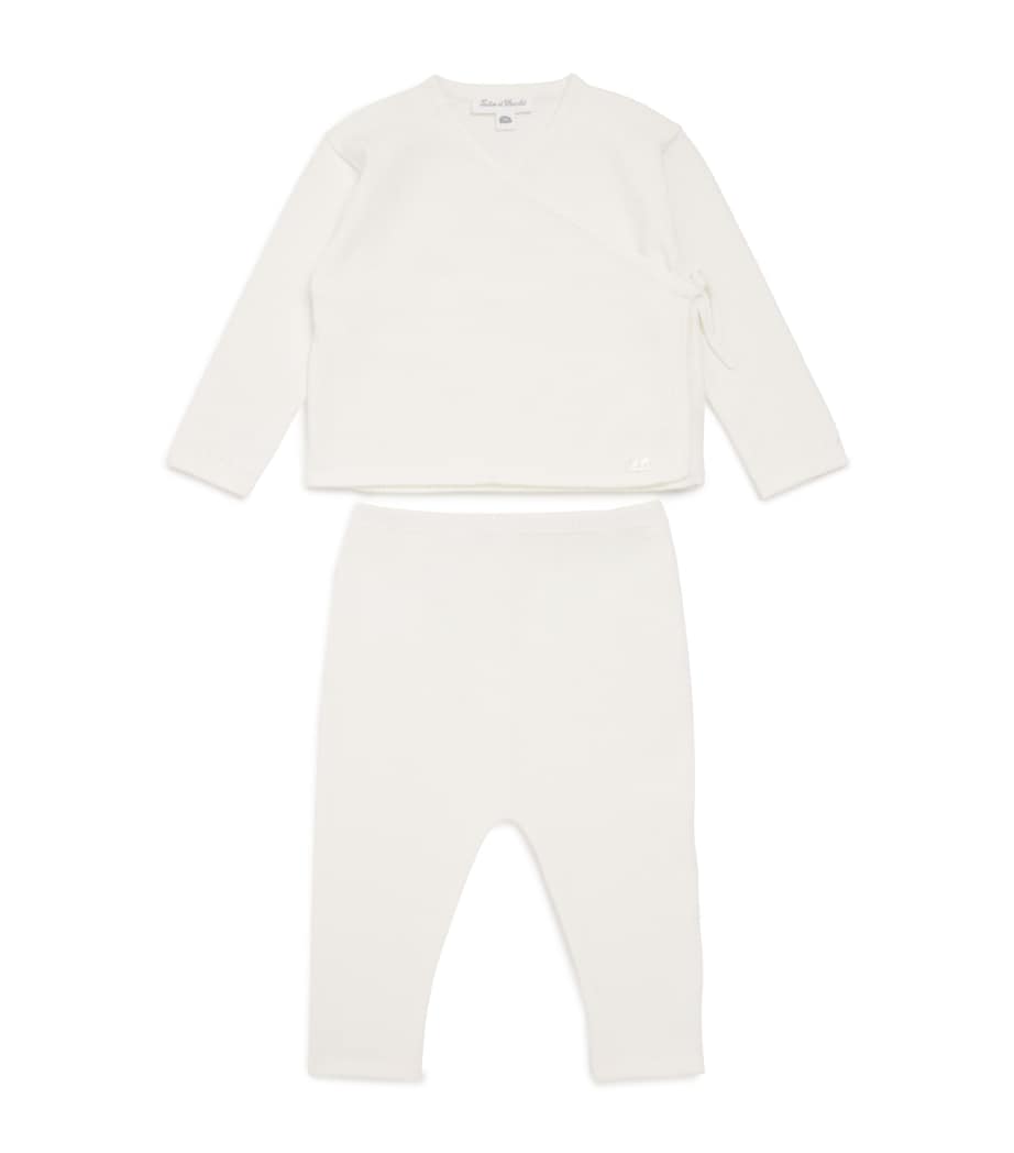 Cotton Wrap Cardigan and Leggings Set (1-24 Months)