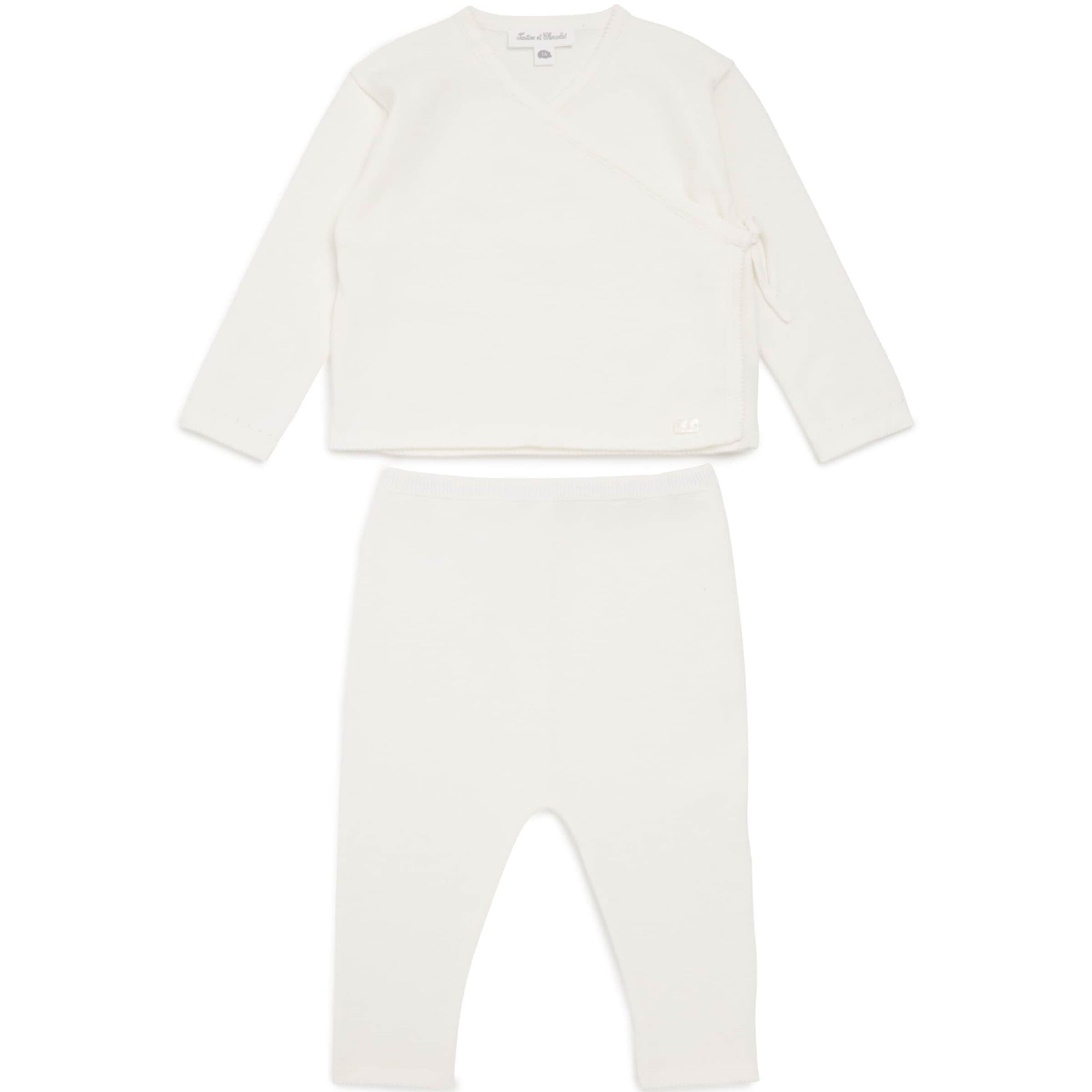 Cotton Wrap Cardigan and Leggings Set (1-24 Months)