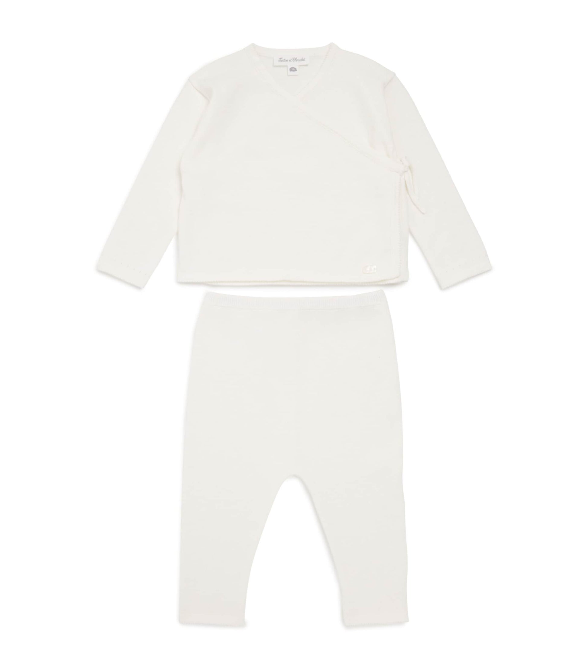 Cotton Wrap Cardigan and Leggings Set (1-24 Months)