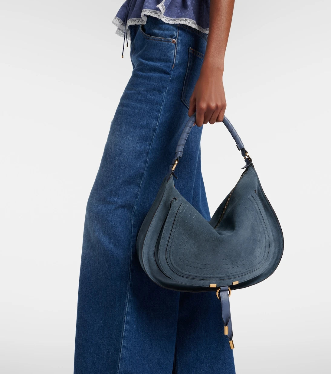 Chloé - Marcie Medium suede shoulder bag