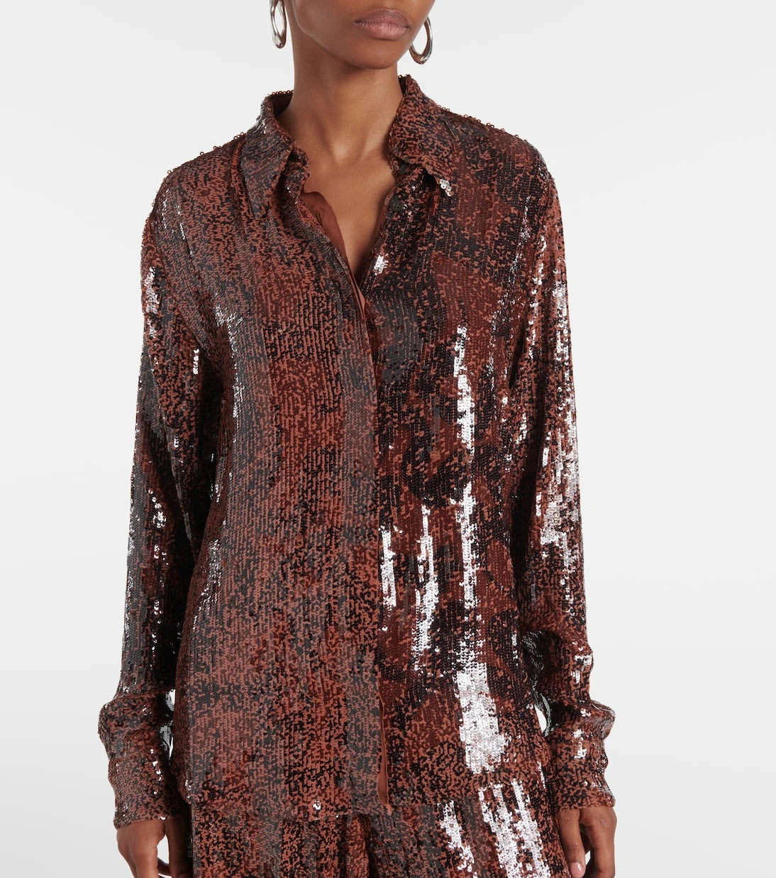 Dries Van Noten - Sequined shirt