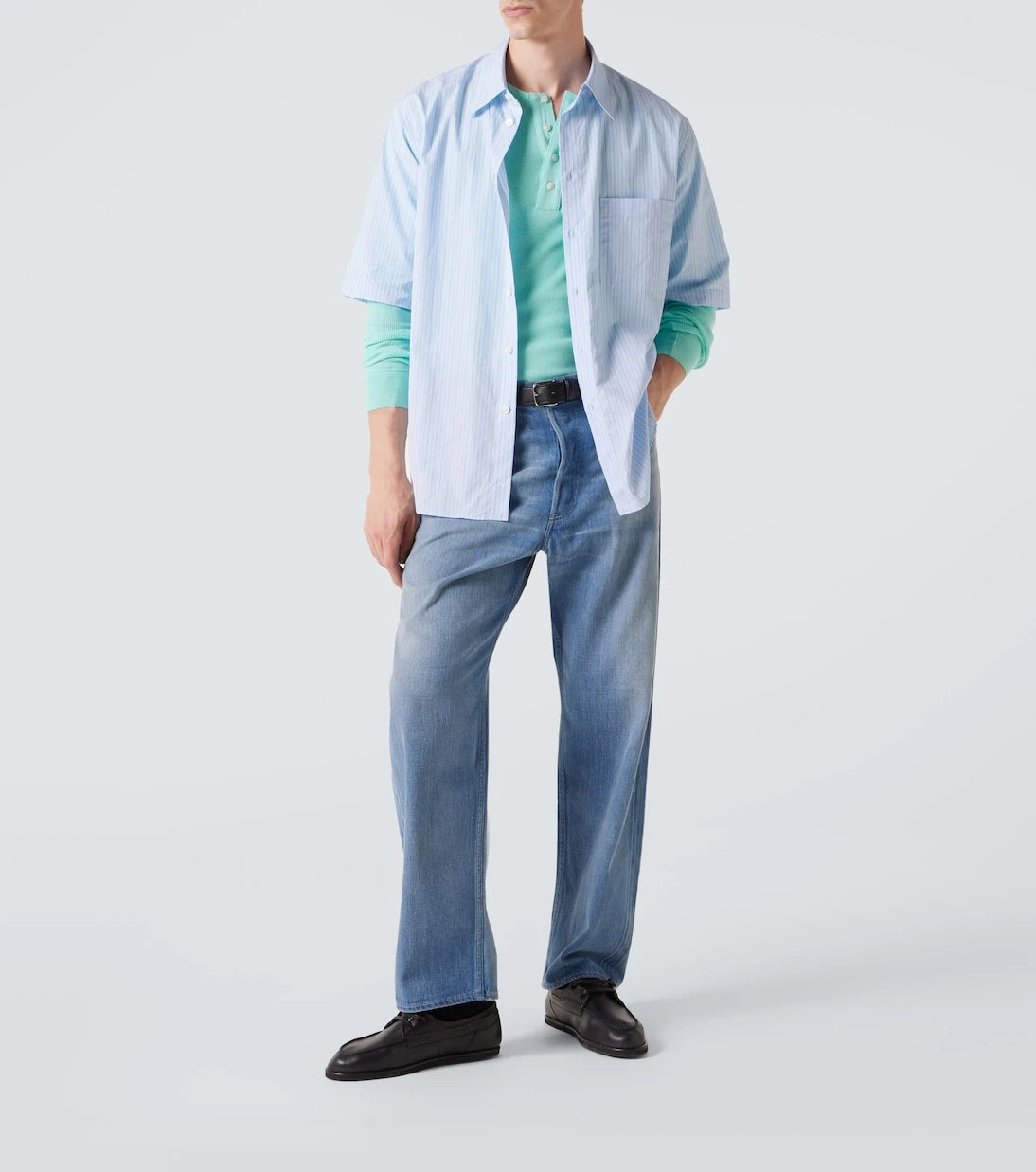 Auralee - Striped cotton shirt