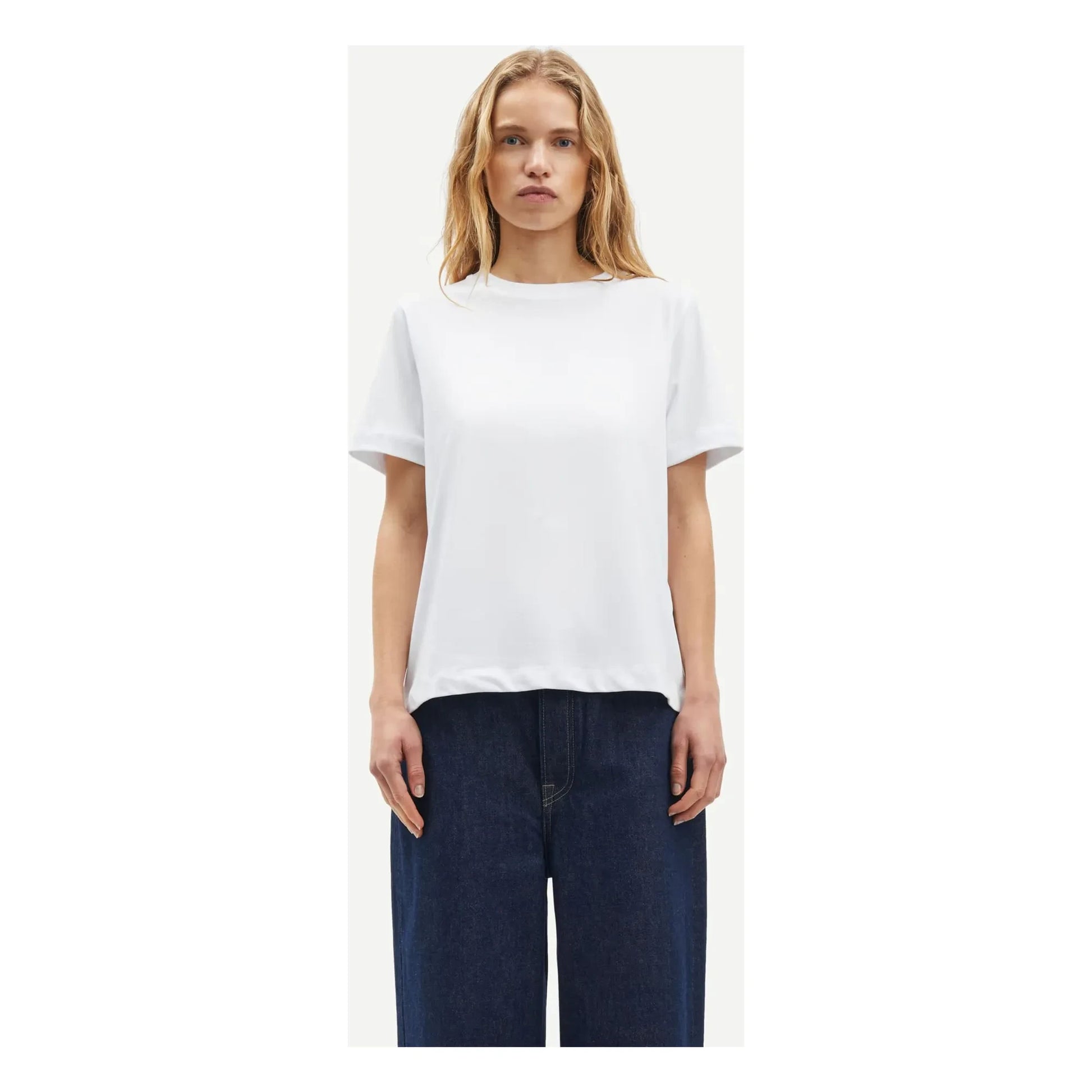 Samsoe Samsoe - Camino organic cotton T-shirt | White