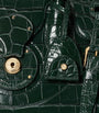 Green Alligator Leather Ricky 33 Top-Handle Bag
