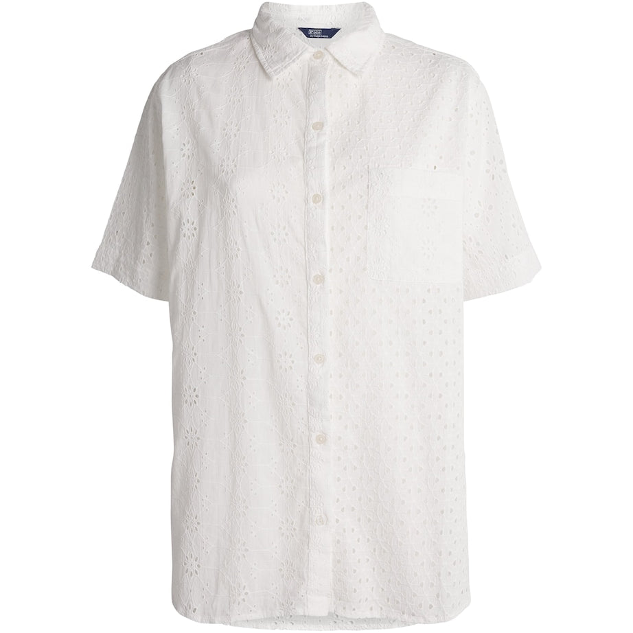 Polo Ralph Lauren Multi Broderie Anglaise Shirt and Shorts Set