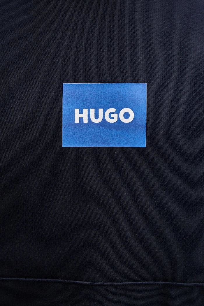HUGO Blue erkek pamuklu kapüşonlu sweatshirt Nayohood