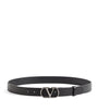 Valentino Garavani Leather VLogo Signature Belt
